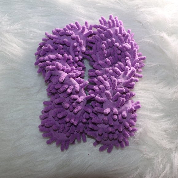 Machine Washable Mop Slippers - Purple - Picture 2 of 2
